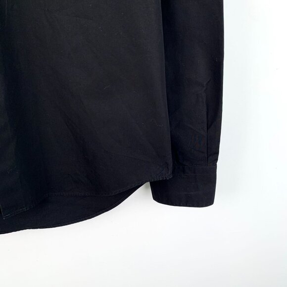 Louis Vuitton Black Cotton Long-Sleeved Single-Breasted Shirt With Pocket Logo L - Picture 6 of 8